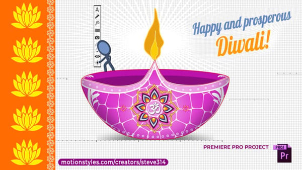 Happy Diwali Greetings Card