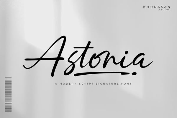 Astoria - A Modern Script Signature Font