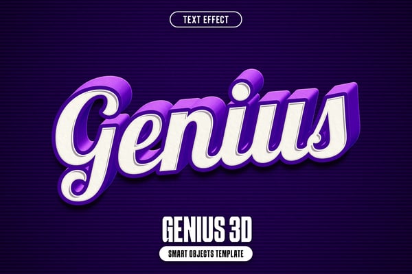 Genius 3D Text Effect