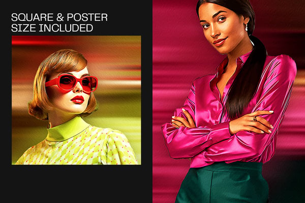 Oil Paint Square And Poster Photo Effect