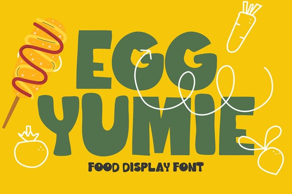 Egg Yumie – Food Font
