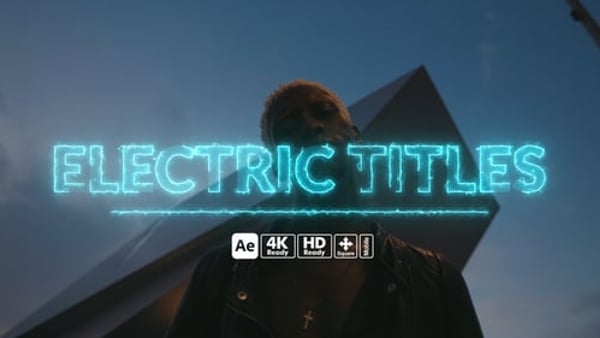 Electric Titles - High Voltage Energy Typography Animation Template