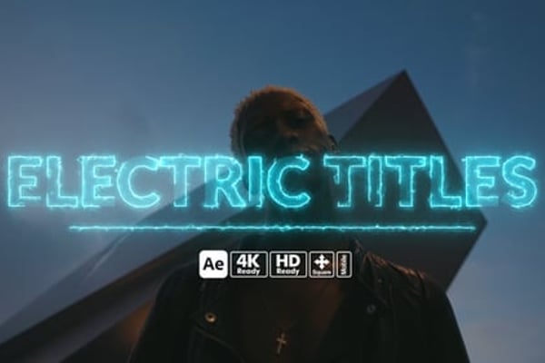 Electric Titles - High Voltage Energy Typography Animation Template