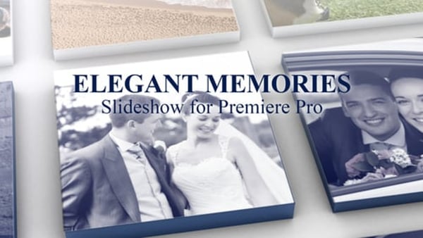 Elegant 3D Photo Slideshow for Premiere Pro | 103 Media Placeholders
