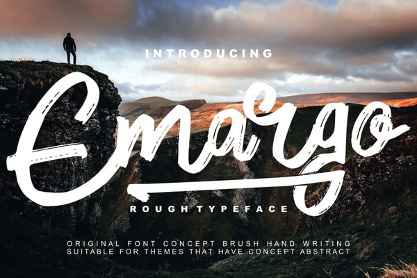 Free Emargo - Rough Typeface