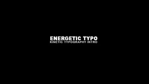 Energetic Kinetic Typography Intro – Black & White Brand Opener for After Effects