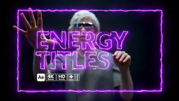 Energy Titles - Dynamic Power Surge Typography Animation Template