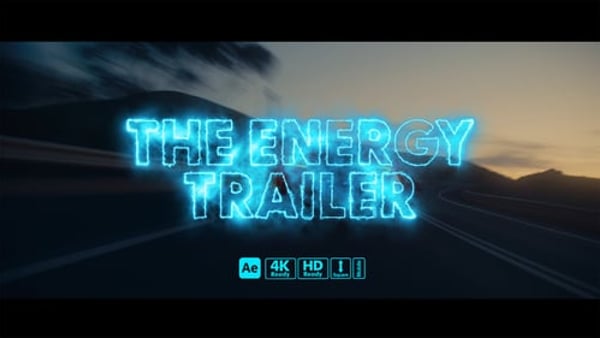 Energy Trailer Titles – Powerful Cinematic Text Animations for Action Videos