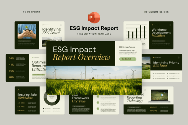 ESG Impact Report Powerpoint