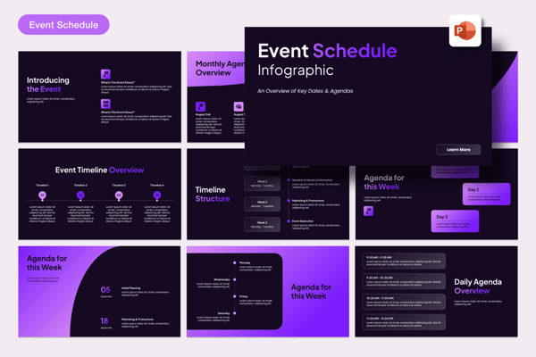 Event Schedule Infographic