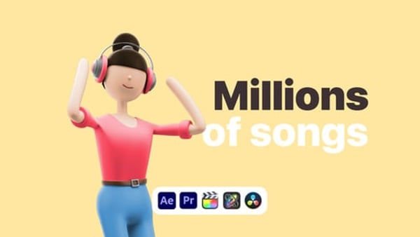 Explainer Girl Music Store - Online Music Shop Animation Template