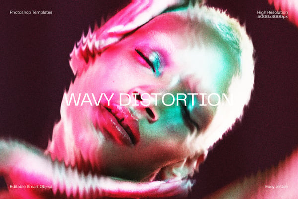 Wavy Distortion Photo Effect