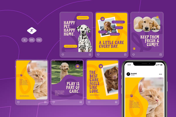 Pet Care - Instagram Post Template