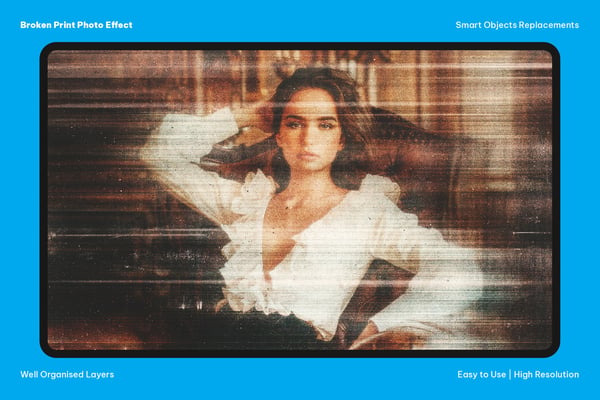 Broken Print Photo Effect