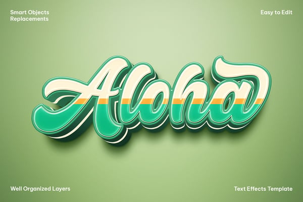 Aloha Text Effect