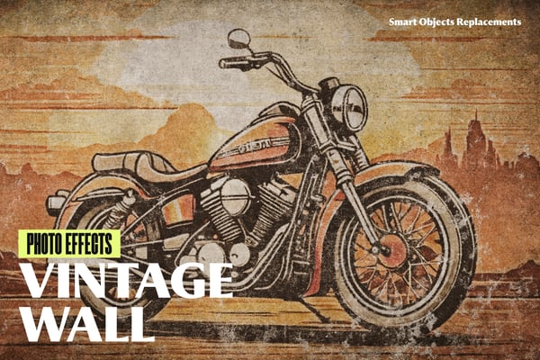 Vintage Wall Photo Effect