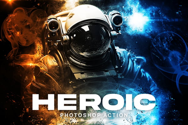 Free Heroic Photoshop Action