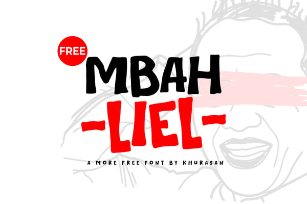 Free Mbah Liel | Gritty Hand-Lettered Font