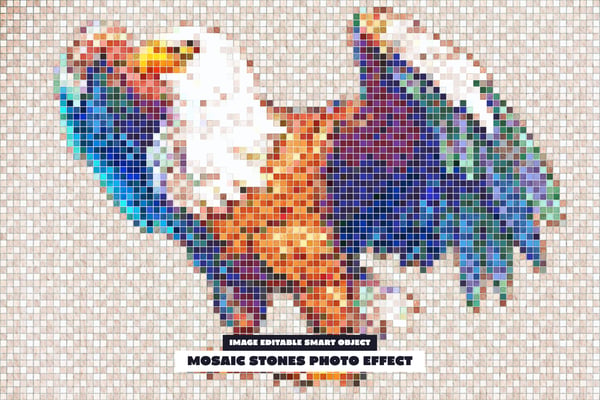 Mosaic Stones Photo Effect