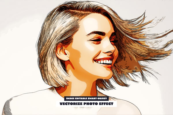 Vectorize Photo Effect