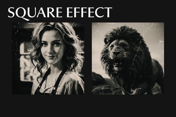 Dramatic Square And Poster Photo Effect