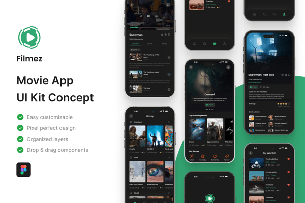 Filmez - Movie App UI Kit