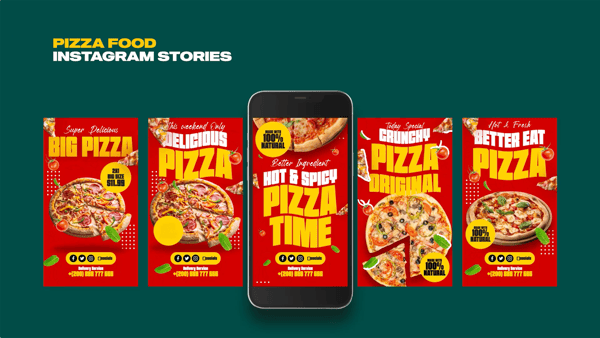 Pizza Instagram Stories MOGRT