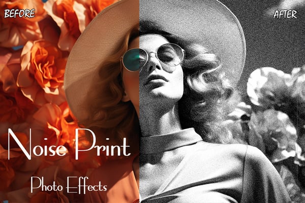 Noise Print Photo Effects