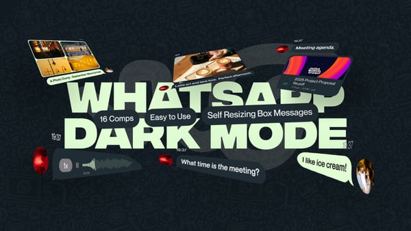 Whatsapp Messages (Dark Version)
