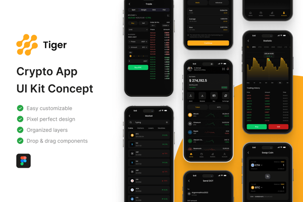 Tiger - Crypto App UI Kit