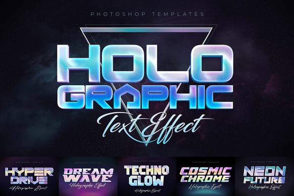 Holographic Text Effects
