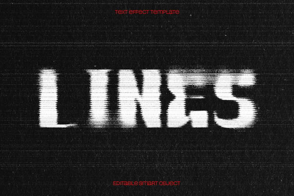 Grunge Lines Text Effect