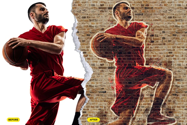 Wall Art Photoshop Action