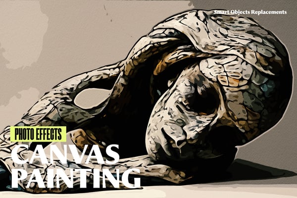 Canvas Painting Photo Effect
