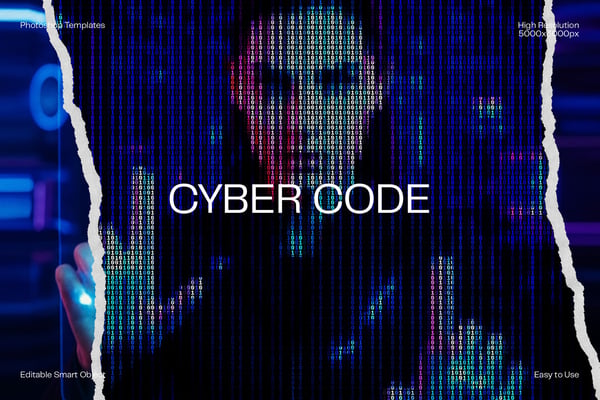 Cyber Code Photo Effect