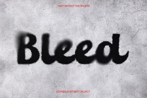 Ink Bleed Text Effect