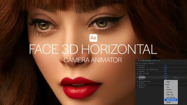 Face 3D Horizontal Camera Animator – Realistic Head Turn Motion Controller