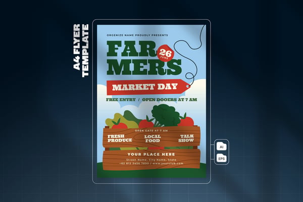 Farmer's Market Day - Flyer Template