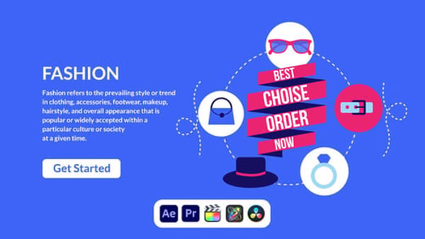 Fashion Design Concept - Modern Style Presentation Animation Template