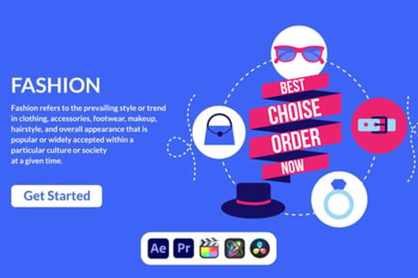 Fashion Design Concept - Modern Style Presentation Animation Template