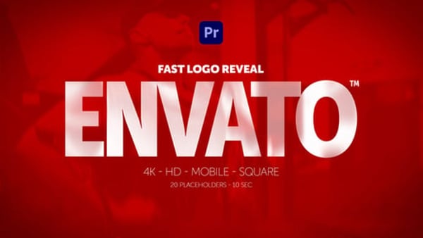 Fast Logo Reveal for Premiere Pro - Quick Logo Animation Motion Template