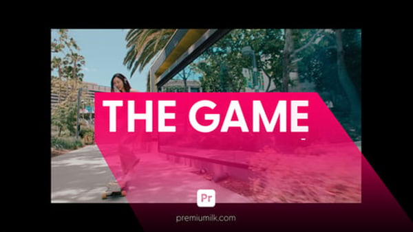 Fast Titles Pack Long Shadow for Premiere Pro - Flat Shadow Typography Template