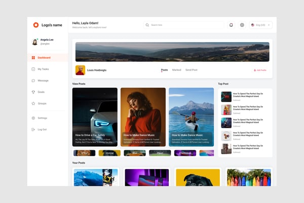 Magazine Dashboard UI Kit