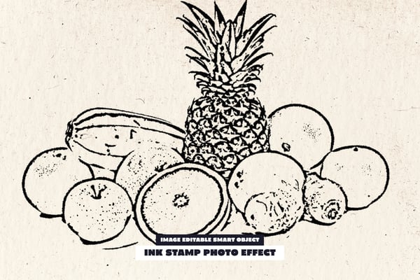 Ink Stamp Photo Effect