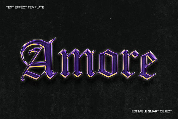Chrome Text Effect