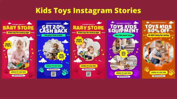 Kids Toys Instagram Stories MOGRT