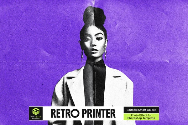 Retro Printer Photo Effect
