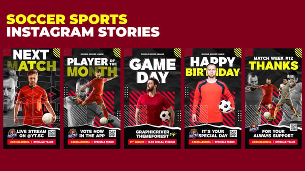 Soccer Sports Instagram Stories MOGRT