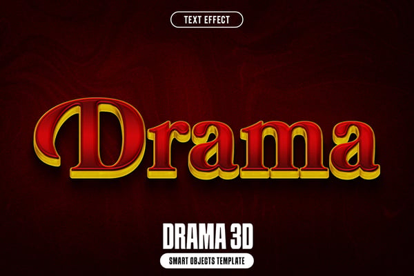 Drama 3D Text Effect