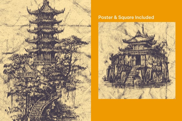 Worn Paper Square And Poster Photo Effect